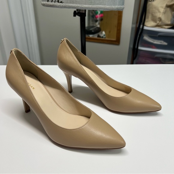 Cole Haan Gemma Logo Pump 8.5 Maple Sgr Leather Slip on Comfort Business Casual - Picture 6 of 12